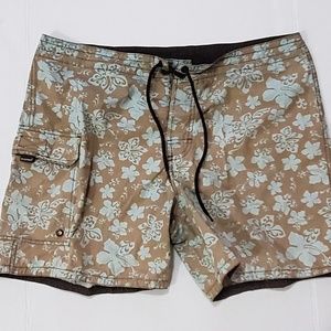 Mossimo Men's size 38 blue and brown boardshorts